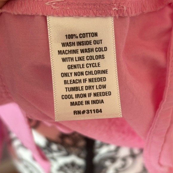 Crown & Ivy- Pink Ruffle Sleeve Women's Top, 100% cotton- size 1X - Picture 5 of 9